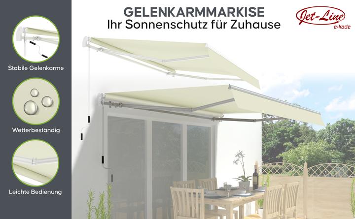Image du produit Jet-Line Store banne 3x2.5m Sunconnect beige (30 m)