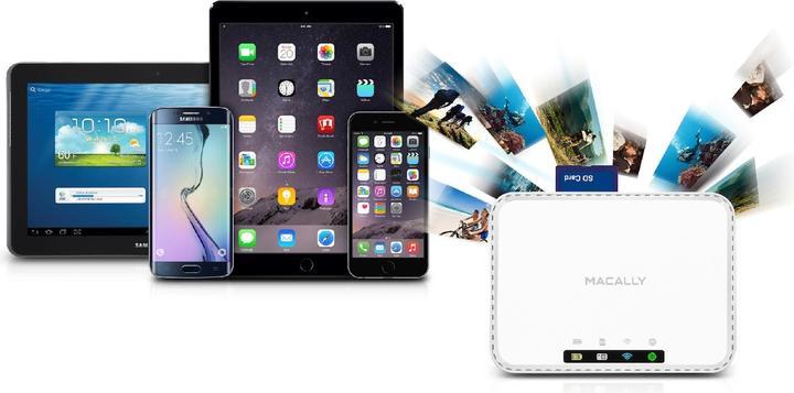 Produktbild Macally Wi-Fi SD Speichermedien Gehäuse (USB 2.0)