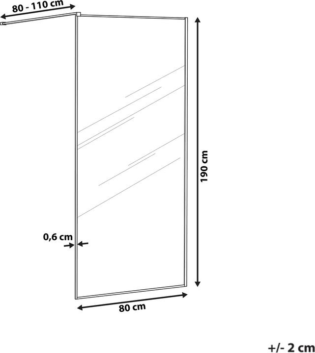 Produktbild Beliani Waspam (80 cm, 80 cm, 190 cm)