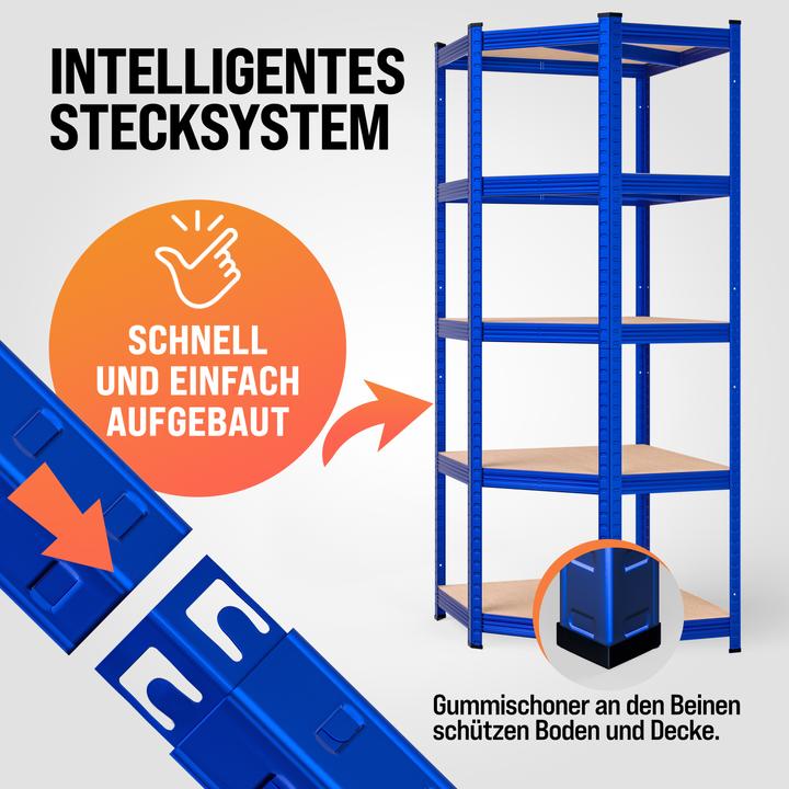 Actual product image Monzana Heavy duty shelving Corner shelving