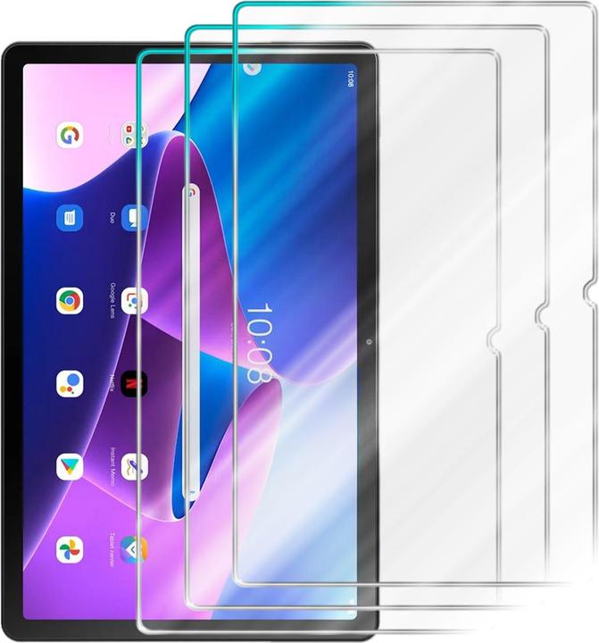 Produktbild Cadorabo Tablet Display Schutzglas Folie für Lenovo Tab M10 Plus 3er 3er Pack (3 Stück, Tab M10 Plus)