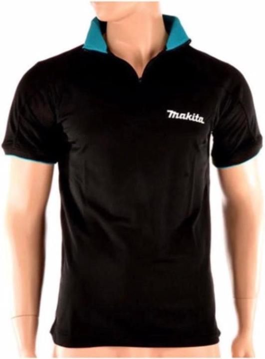 Image du produit Makita Polo Rugby Shirt T-shirt taille XXL 100% coton ( 98P184-XXL ) couleur noir (XXL)