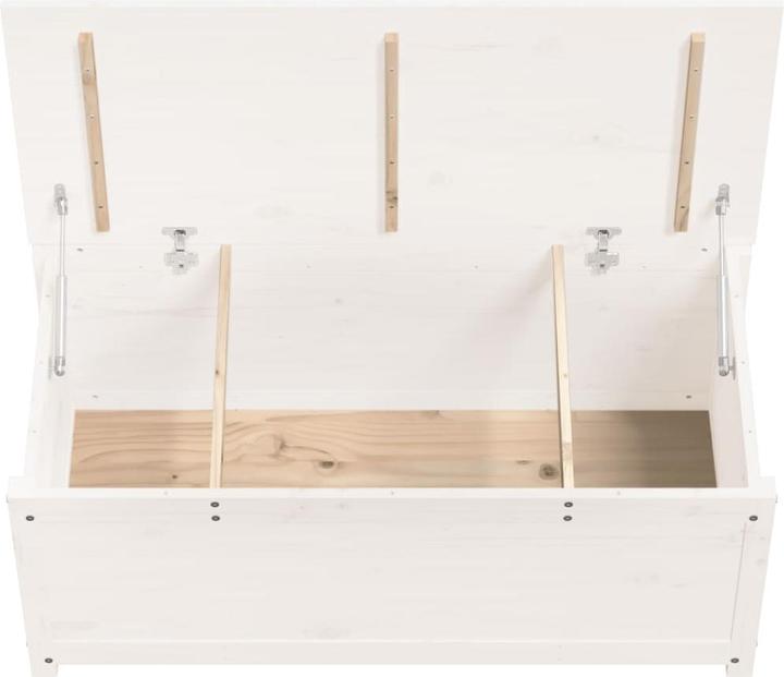 Image du produit VidaXL Truhe Weiss 110x50x45,5 cm Massivholz Kiefer,Farbe