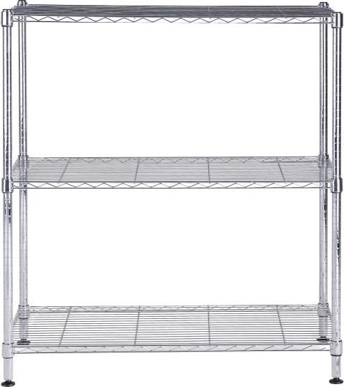 Produktbild Alba Reol chrome stål med 3 hylder medium