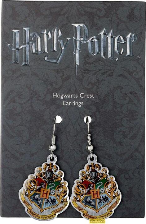 Actual product image GED Harry Potter Hogwarts Crest Earrings (Silver plated)