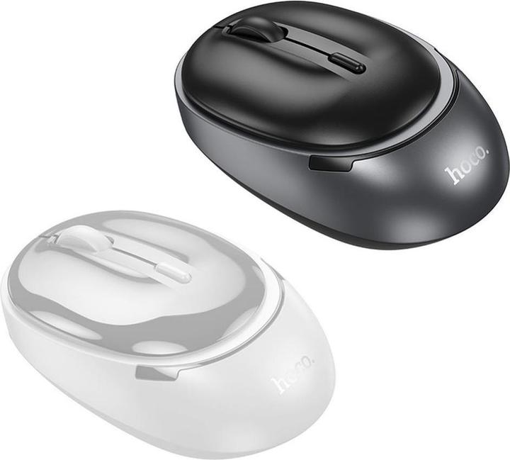 Actual product image Hoco Headphone with microphone computer wireless mouse 2,4G 1600 dpi GM34 gray white (Wireless)