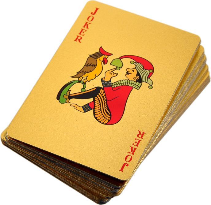 Produktbild JTI Spielkarten in einer Box - Kartenspiel mit 24-Karat-Vergoldung