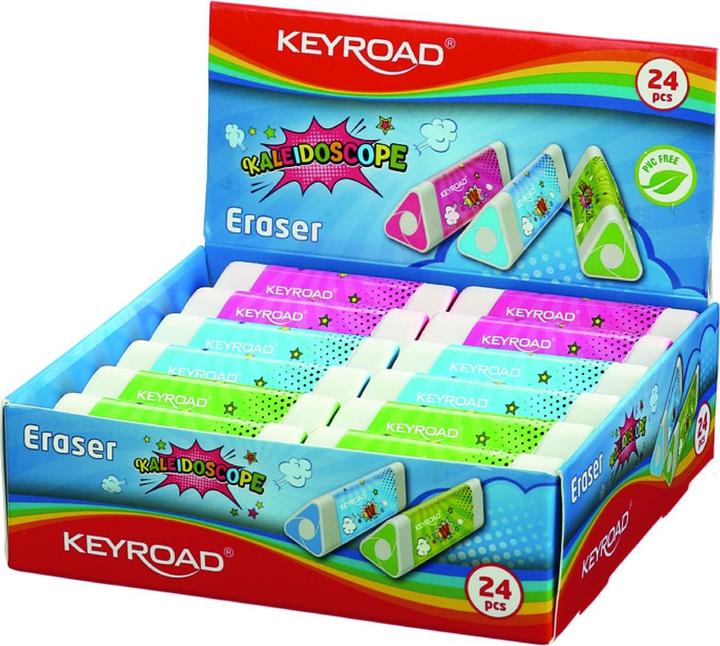 Produktbild Keyroad Kaleidoskop-radiergummi, dreieckig, display, farbmischung