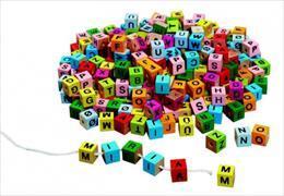 Actual product image Goki Letter cubes to wind up