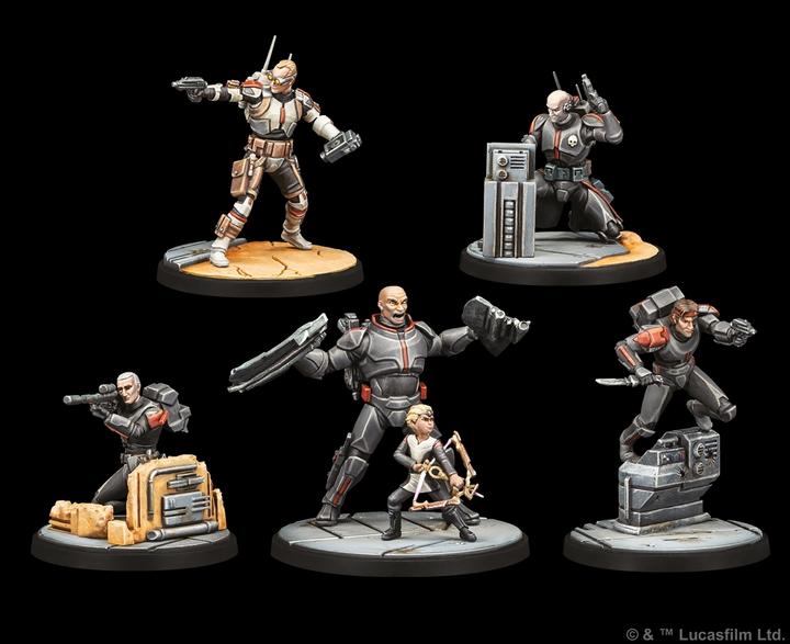 Image du produit Atomic Mass Games AMGD1024 - Star Wars : Shatterpoint - Clone Force 99 Squad Pack (Pack Squad Unité de clonage 99 (Allemand)