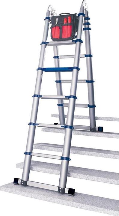 Actual product image Tedura Aluminium telescopic folding ladder (Telescopic ladder, 385 cm)