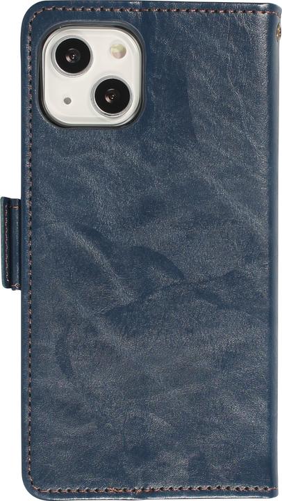 Actual product image PhoneLook Etui cuir Flip Wallet en cuir véritable avec stripe design et compartiment à cartes (Apple iPhone 13)