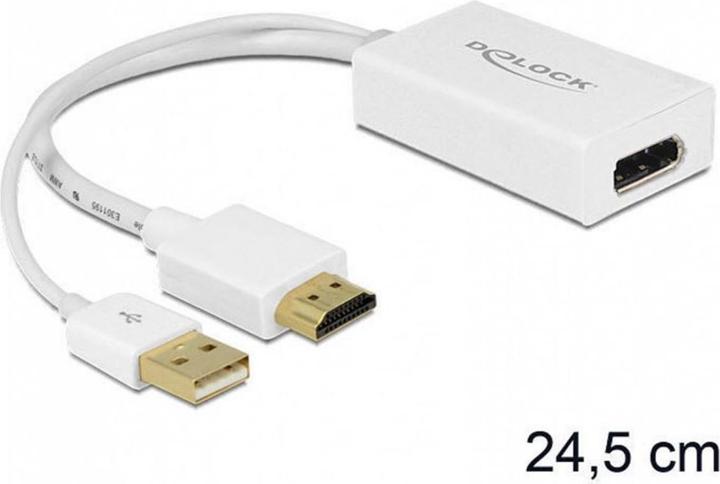 Delock 62496 HDMI zu (DP, 24.50 cm)