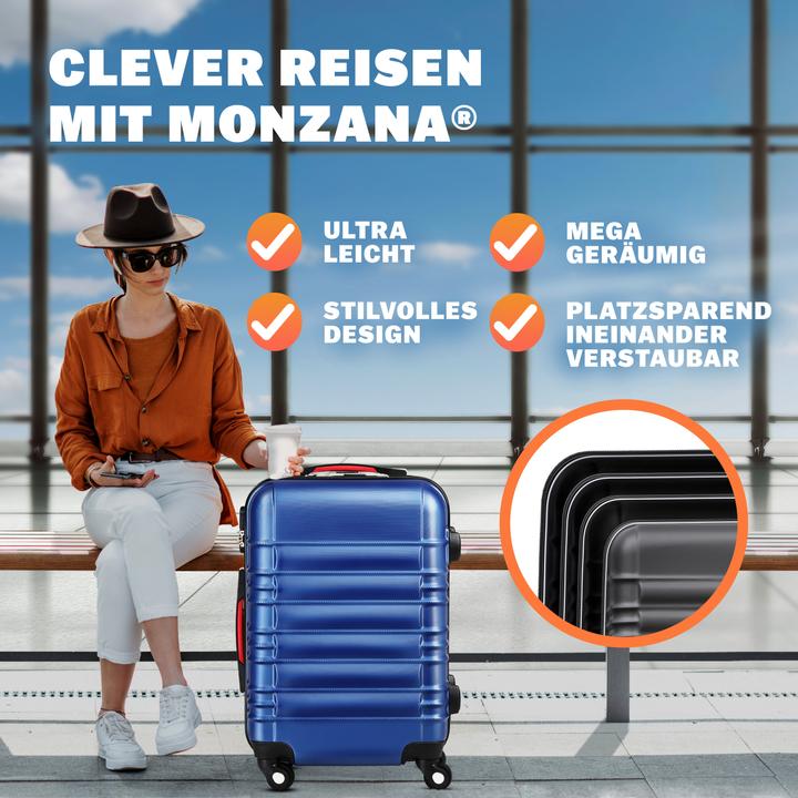 Produktbild Monzana Hartschalenkoffer (120 l, Handgepäck (bis 50l), M (50 - 90l), L (90 - 115l))