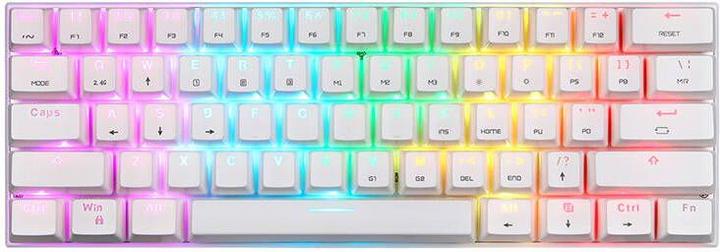 Image du produit Motospeed Clavier mécanique sans fil SK62 Blanc (commutateur bleu)