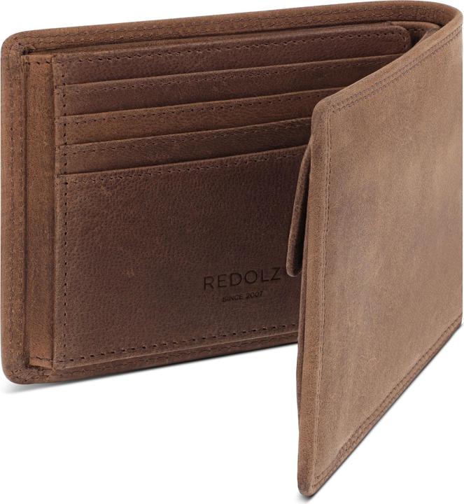 Actual product image Redolz Leather Essentials wallet RFID protection leather 12 cm