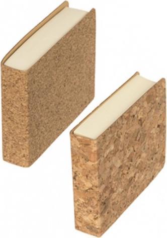 Image du produit Bekos Bloc-notes en liège avec 160 feuilles (9.5 x 6.5 x 2 cm, Couverture rigide)