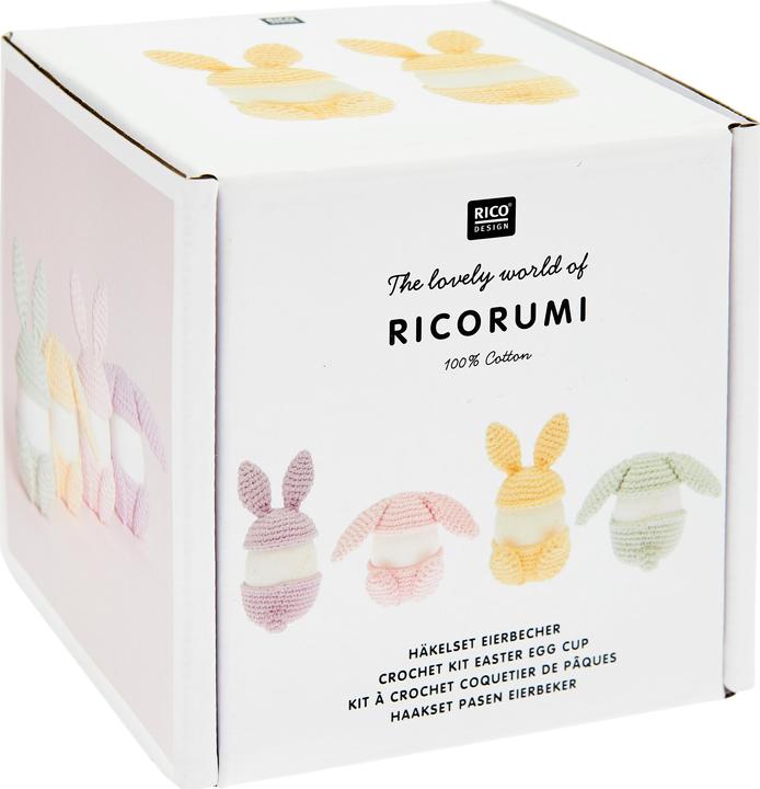 Immagine prodotto Rico Design Set Ricorumi all'uncinetto "Coppetta per uova di Pasqua (1 x, 11 x 11 x 11 cm)