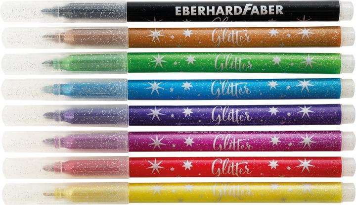 Produktbild EberhardFaber Fasermaler Glitter (Mehrfarbig, 8 x)