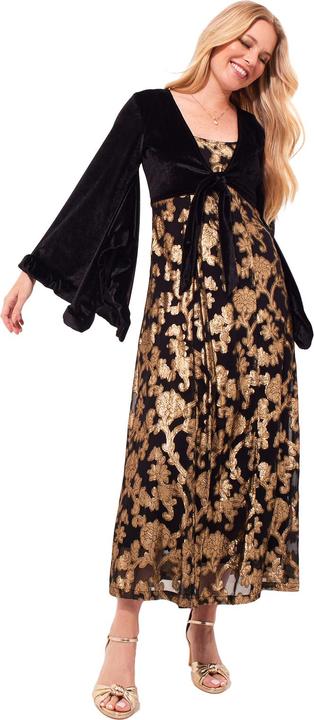 Immagine prodotto Joe Browns Maxi abito in velluto con maniche a kimono e applicazioni (36)