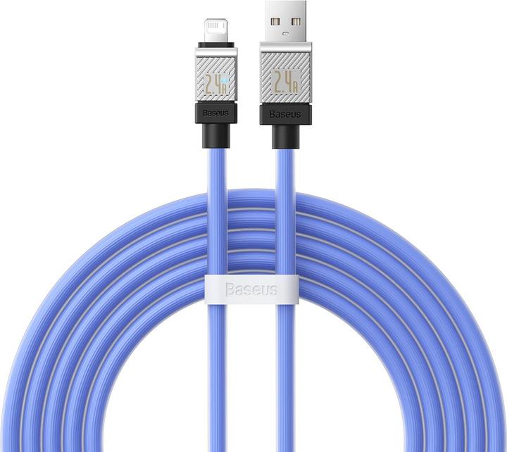 Immagine prodotto Baseus Cavo di ricarica rapida da USB-A a Lightning CoolPlay Series 2m, 2,4A (blu) (2 m, USB 3.0)