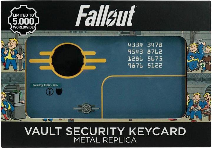 Actual product image Fanattik Fallout Replica Vault Security Keycard Limited Edition