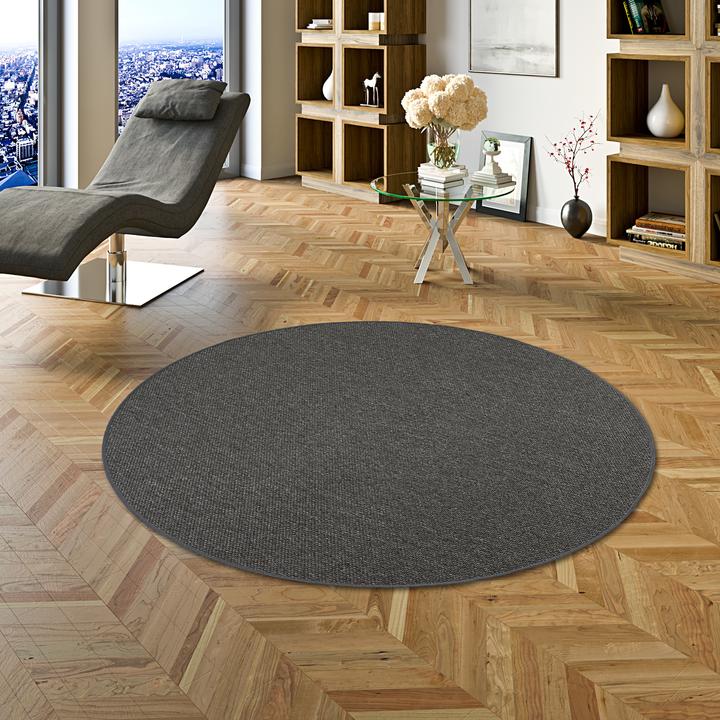 Produktbild Bentzon Natur Flachgewebe Teppich Rund in 6 Farben 4 Grössen (Ø 200 cm)