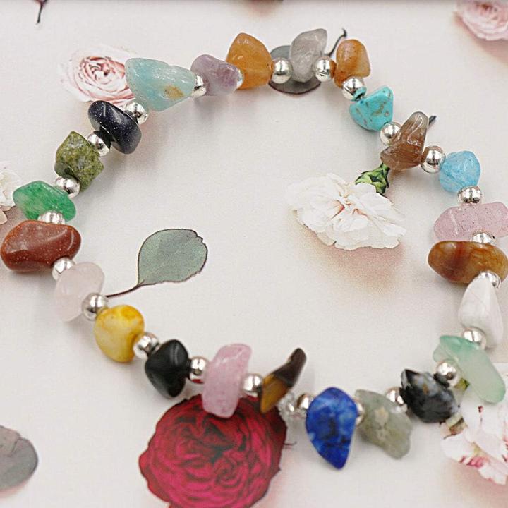 Produktbild I Am Creative Naturstein Schmuck Herstellungs Kit Zwischenperlen Armband / Ketten DIY Zubehör - Bunt 380-tlg. Set