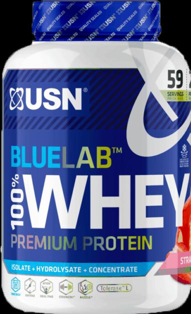 Produktbild USN Blue Lab 100% Whey Protein (Erdbeer, 1 Stk., 2000 g)