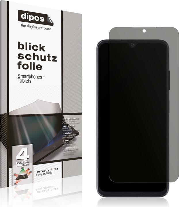 Actual product image Dipos Privacy Screen Protector 4-Way Privacy-Filter (1 Piece, Samsung Galaxy A05s)