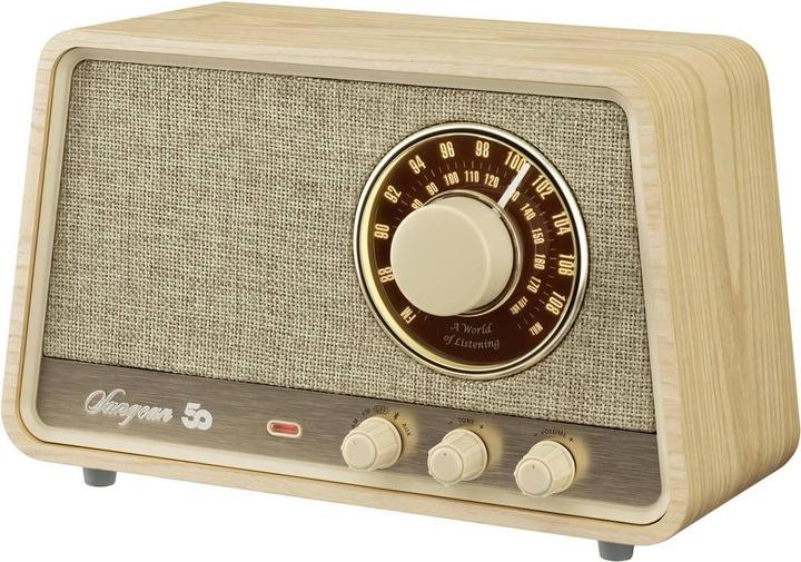 Image du produit Sangean Premium Wooden Cabinet WR-101 Radio de bureau AM, FM Bluetooth®, AUX, FM Bois (clair) (VHF, AM, FM, Bluetooth)