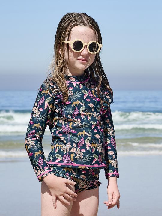 Produktbild Vertbaudet Mädchen Bade-Set: Shirt mit UV-Schutz & Badehose (146)