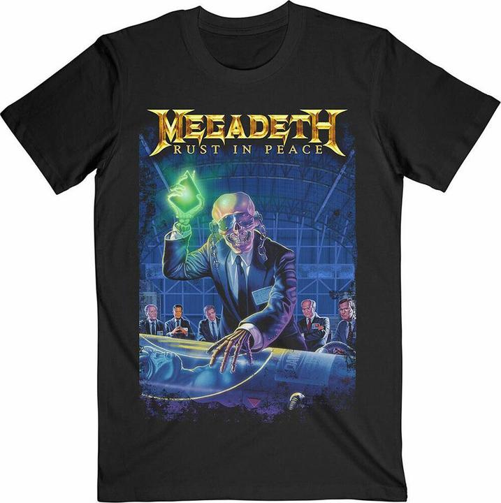 Megadeth Erwachsene Rust In Peace 30. Jahrestag zurück drucken T-shirt