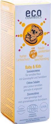 Immagine prodotto Eco Cosmetics Crema solare per bambini e ragazzi con melograno e olivello spinoso (Crema solare, SPF 45, 50 ml)