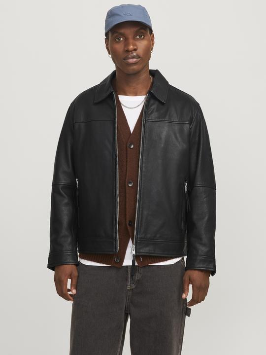 Produktbild Jack & Jones Jorclean Leather Jacket Styd Aw24 (XXL)