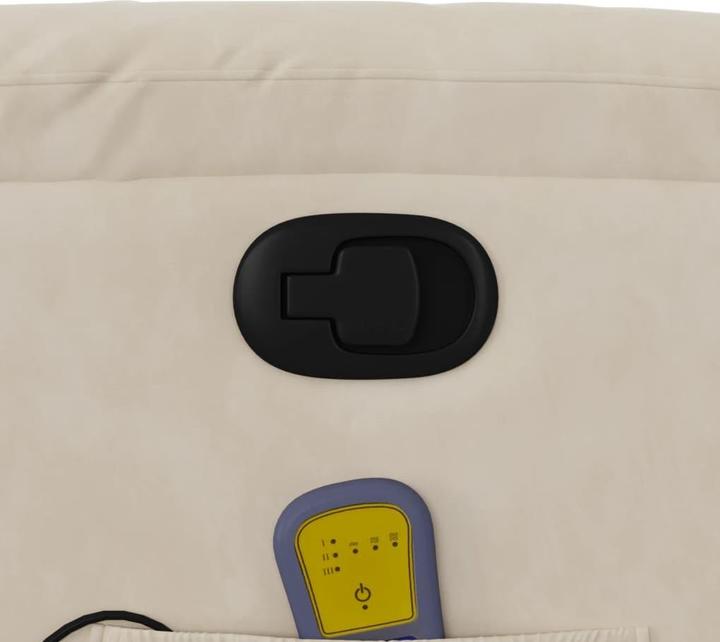 Image du produit VidaXL Fauteuil de massage avec fonction releveur Fauteuil de télévision beige microfibre