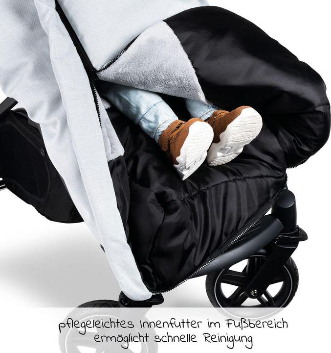 Actual product image Hauck Pushchair Footmuff Winter Grey