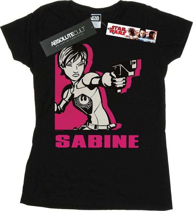 Actual product image Star Wars Womens/Ladies Rebels Sabine Cotton T-Shirt (L)