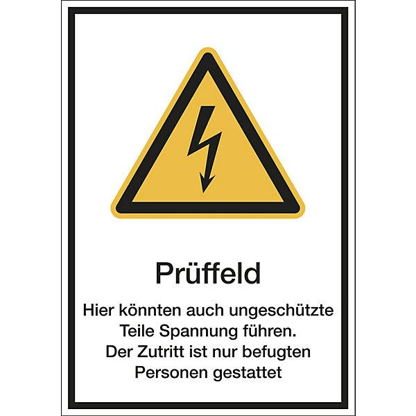 Produktbild Marahrens Kombischilder mit Text, LxH 210x297mm, Kunststoff, VE 10 Stk, Prüffeld etc.