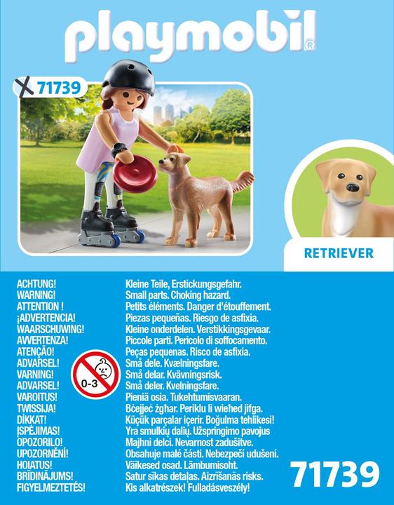 Immagine prodotto Playmobil 71739 Inliner con retriever (71739, Playmobil City Life)