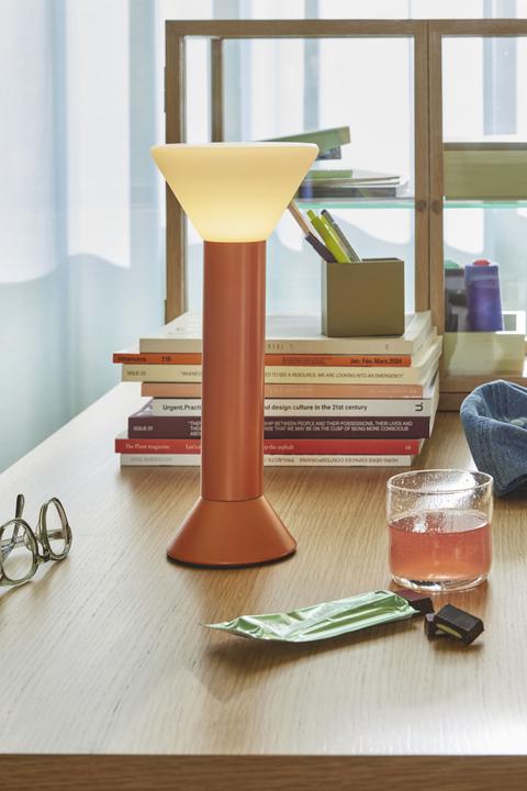Actual product image Hübsch Flash Portable Lamp Metallic Orange