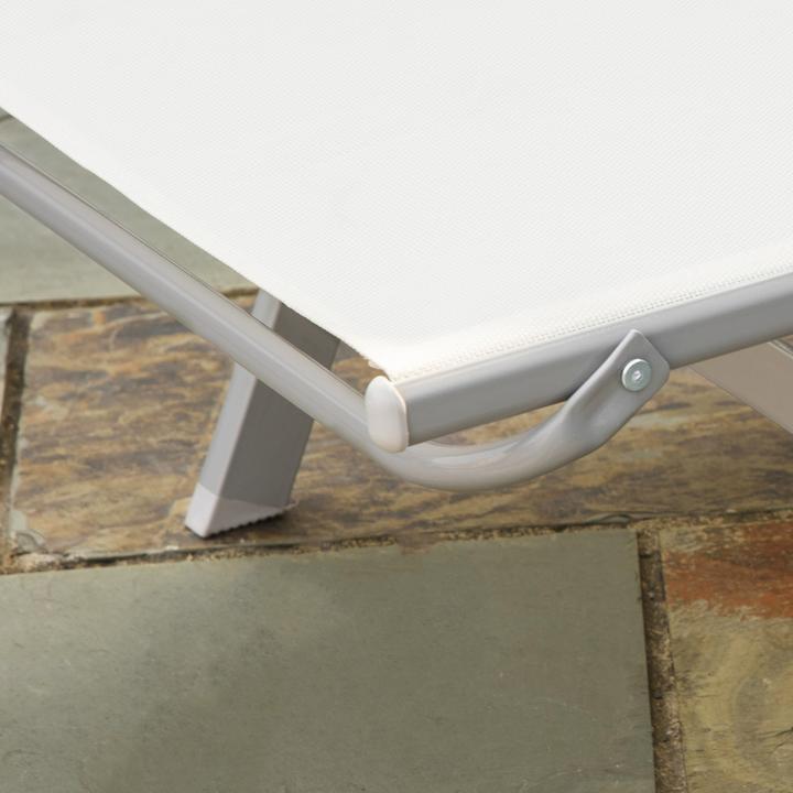 Immagine prodotto Outsunny Lettino da giardino con schienale regolabile (170 cm)