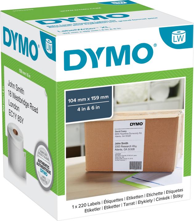 Dymo Etiketten LabelWriter 4XL 104x159 mm, 220 Stk.