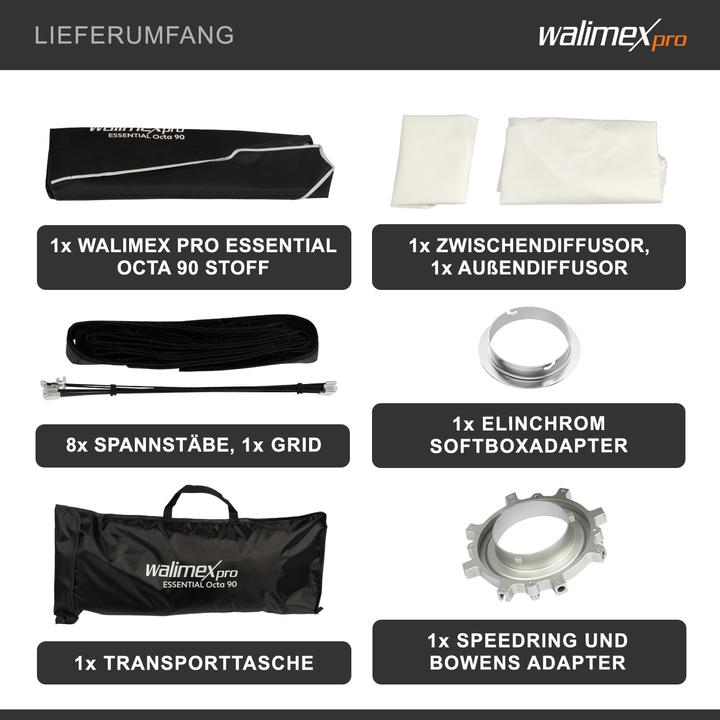 Immagine prodotto Walimex pro Essential Octa 90 Elinchrom (Soft box, 90 cm)