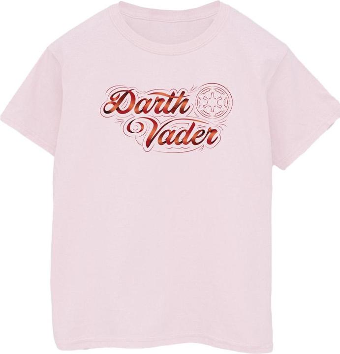 Actual product image Star Wars Mens Obi-Wan Kenobi Darth Vader Ribbon Font T-Shirt (XL)