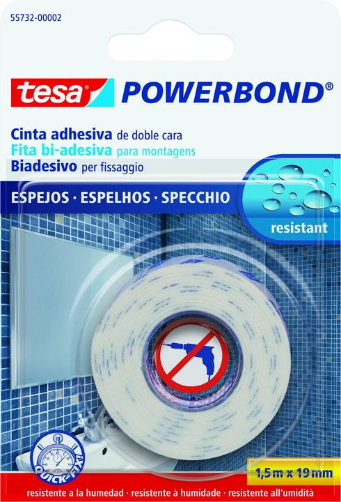 Image du produit tesa Powerbond MIRROR ruban de montage double face pour miroir (38 mm)