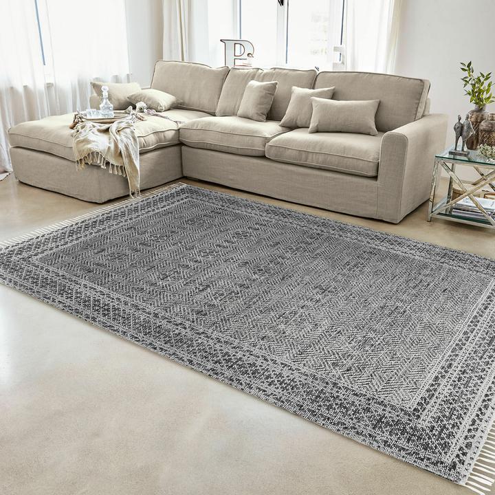 Produktbild Loberon In- & Outdoor-Teppich Bezange grau/beige (300 cm, H)
