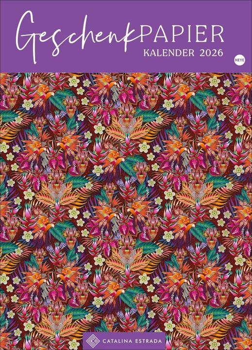 Produktbild Geschenkpapier-Kalender Catalina Estrada 2026 (49 x 68 cm, Deutsch)
