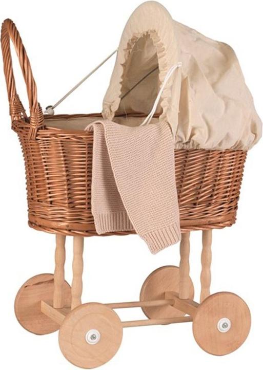 Produktbild Egmont Puppenwagen geflochten Eiweiss