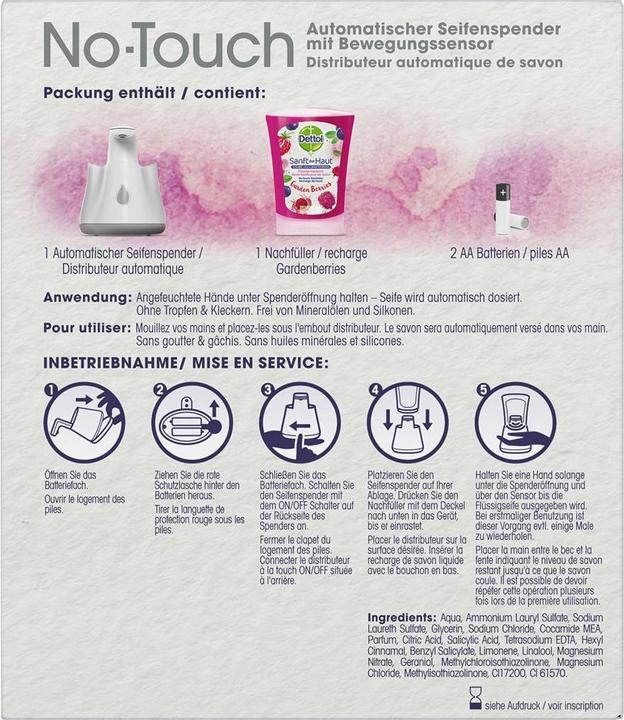 Image du produit Dettol No Touch (Savon liquide, 250 ml)